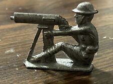 Vintage WW2 Military Pewter Solider picture