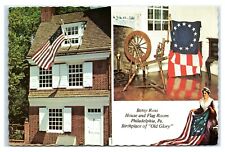 Postcard Betsy Ross House & Flag Room, Philadelphia PA chrome 1977 D54 picture