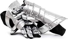 Medieval Armor Knight Steel Gauntlets Steel Premium Leather Lined gloves. picture