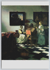 The Concert Painting by Johannes Vermeer ISGM Boston Art Vtg Postcard A9 picture