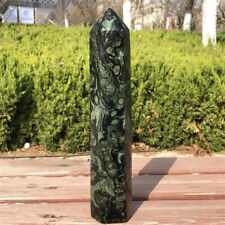 2.64LB,Natural Finch-eye stone Quartz Carved Crystal Column Healing1pc,a5802 picture