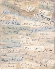 BANGALORE INDIA 1913 LOTS OF AUTOGRAPHS SIGNATURES Both Sides of Card Ref 48386 picture