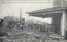 Postcard Nebraska NE Omaha Tornado March 1913 Looking South on 19th Ave & Locust picture