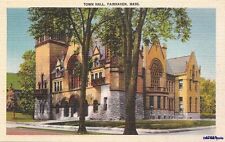  Postcard Town Hall Fairhaven MA picture