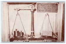 c1910 Gold Bar Weighed In Carlton Mill Refinery Cripple Creek Colorado Postcard picture