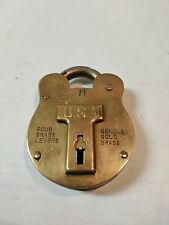 Vintage U. S. NAVY Solid Brass Lock Jas. Morgan And Sons Boston picture