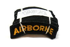 US Army 1960's-70's Airborne Tab - Black & Gold picture