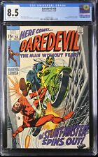 DAREDEVIL #58 CGC 8.5🥇1st APP OF THE STUNT MASTER/GEORGE SMITH🥇SILVER AGE 1969 picture