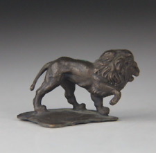 Vintage Bronze Lion Figurine Marked Tiffany New York - READ picture