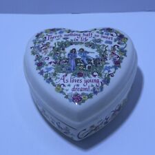 Wedgwood 1981 Valentine's Day Heart Trinket Box In Excellent Cond picture