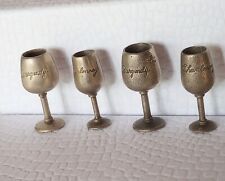 Vintage Nicole Miller Sterling Silver 925 Wine Glass Burgandy Figurines Rare ??? picture