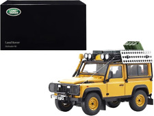 Land Rover Defender 90 Yellow with Roof Rack and Accessories 1/18 Diecast Model picture