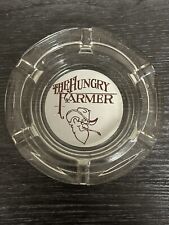 Vintage The Hungry Farmer Ashtray Glass picture