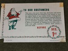 WWII Homefront Office of Transportation Christmas Message picture