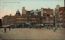 Lynn Massachusetts MA Street Scene Trolley c1910s Postcard picture