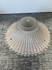 Vintage Mid Century Glass Lamp Shade, Pale Pink, Good Condition  picture