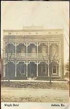 1910 Postcard Auburn, Ky Wright Hotel Logan County RPPC Child Kentucky Original picture