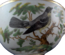 Antique 19thC French Porcelain Bird Scene Scenic Potpourri Dish Porcelaine Paris picture