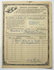 Vintage/Antique ORDER FORM FOR OPIUM ETC. Aug. 14, 1926 Morphine Sulphate picture
