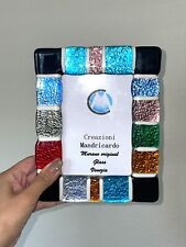 Handmade Italian Murano Glass Photo Frame Colorful, table frame, Gift picture
