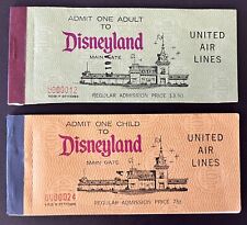 Disneyland UNUSED Ticket Books - Lot Of Two - EXTREMELY RARE picture