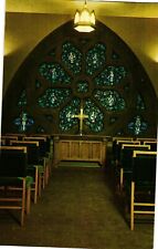 Postcard Rose Window Chapel Clark and Washington Streets Chicago Illinois picture