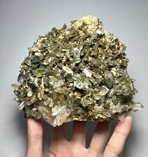 880 GM Full Terminated Chlorine Quartz Crystals Cluster Bunch On Both Sides Of M picture