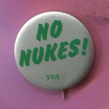 Early 1980s Young Socialists Alliance ysa NO NUCLEAR WEAPONS Communist Cause Pin picture