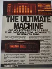 JVC RX500B High Fidelity Ultimate Machine Vintage Print Ad picture