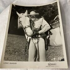 The Lone Ranger & Silver. Vintage 1950s 8 x 10 Promo Press photo. Clayton Moore picture