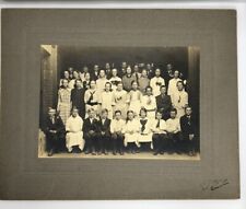 1917 School Children Class Photo Orig Vtg Group 8x10 Cabinet Card Mass Antique picture