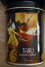VINTAGE 1991 TABU BY DANA 45 HOUR SCENTED CANDLE IN A TIN/NEW/NOS picture