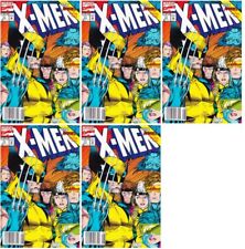 X-Men #11 Jim Lee Newsstand Cover Marvel Comics - 5 Comics picture