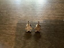 2 MCDONNELL DOUGLAS F-15 EAGLE AIRCRAFT SILVER COLOR LAPEL PIN- USAF AIR FORCE picture