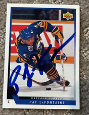 PAT LaFONTAINE signed autographed 1993-94 Upper Deck Hockey Card Buffalo Sabres picture