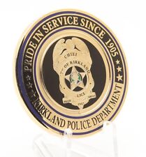 CITY OF KIRKLAND POLICE DEPARTMENT WASHINGTON CHIEF OF POLICE CHALLENGE COIN 003 picture