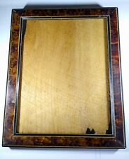 Victorian Antique Picture Frame Fits 7 7/8 X 10 1/4” Art, Tortoise, Wavy Glass picture