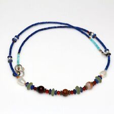 STUNNING EGYPTIAN & ROMAN STONE BEADS TRIPLE NECKLACE CIRCA 300-100 BC picture