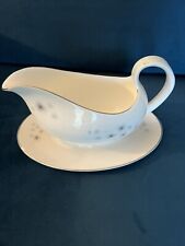 Royal Doulton Thistledown Bone China Gravy Boat & Underplate H4943 picture