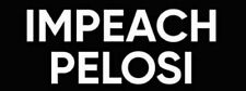 Impeach Pelosi Black Vinyl Decal Bumper Sticker 3x8 Inch picture