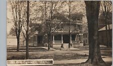 OLD COUNTY JAIL c1910 centreville mi real photo postcard rppc st joe michigan picture