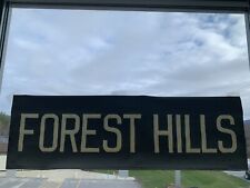 NY NYC SUBWAY ROLL SIGN FOREST HILLS STADIUM ROCKAWAY BEACH OCEAN QUEENS TRANSIT picture