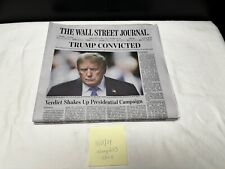 THE WALL STREET JOURNAL FRIDAY MAY 31, 2024 TRUMP CONVICTED IN HAND SHIPS TODAY picture