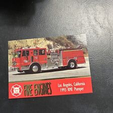 Jb98 Fama Fire Engines 1993 #117 Los Angeles California 1993 Kme Pumper picture