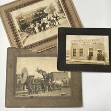 Antique Cabinet Card Photograph Lot D Peters Store Truck Workers Occupational picture