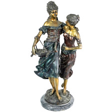 Bronze Statute, Polychrome, After Auguste Moreau, (French 1834-1917), Vintage picture