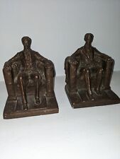 Vtg 1962 Austin Productions Abraham Lincoln Memorial Bookends picture