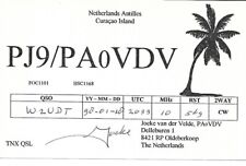 QSL  1990 Curacao  radio card picture