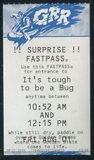 DISNEYLAND FASTPASS - GRIZZLY RIVER RUN / SURPRISE IT'S TOUGH TO BE A BUG picture