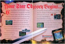 Star Odyssey Genesis Original 1991 Ad Authentic SEGA Video Game Promo v2 picture